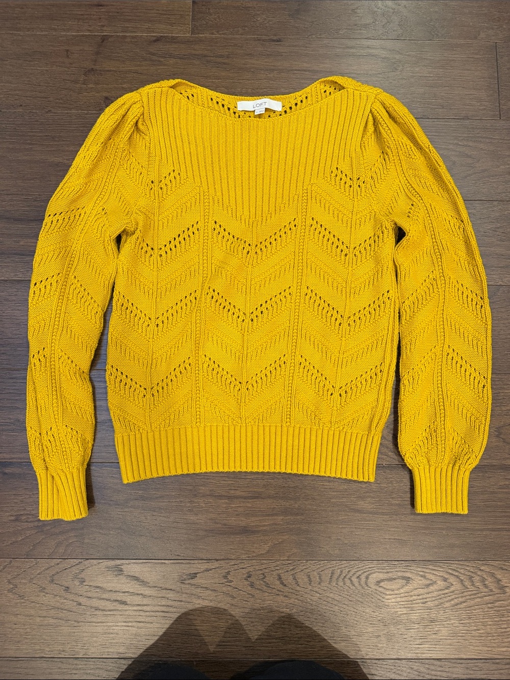 LOFT Women's Mustard Yellow Knit Sweater Size Small - C19-107